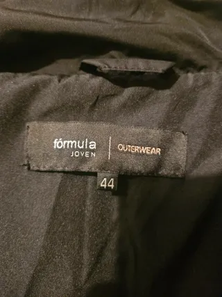 Abrigo acolchado Formula Joven negro