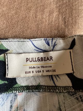 Falda pantalón Pull&Bear floral S