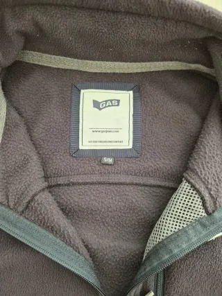 Felpa pile GAS zip uomo