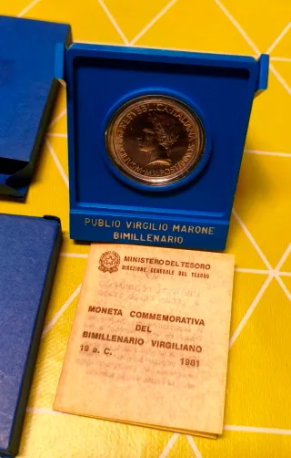 500 Lire Argento Bimillenario Virgilio 1981