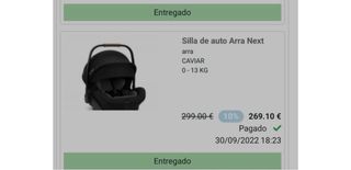 Silla Auto Nuna Arra Next y Base Next