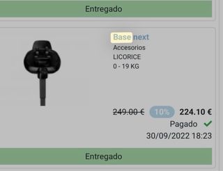 Silla Auto Nuna Arra Next y Base Next