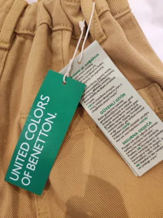 Pantalón niña Benetton color mostaza