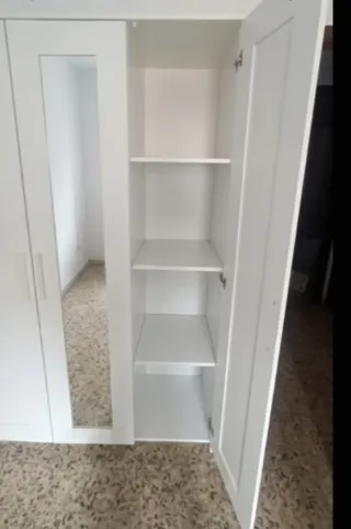 Armario Blanco Ikea 3 Puertas con Espejo