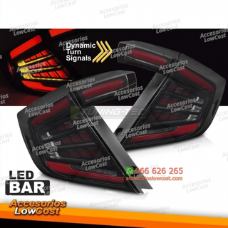 LUCES TRASERAS LED AHUMADA PARA HONDA CIVIC X 16-