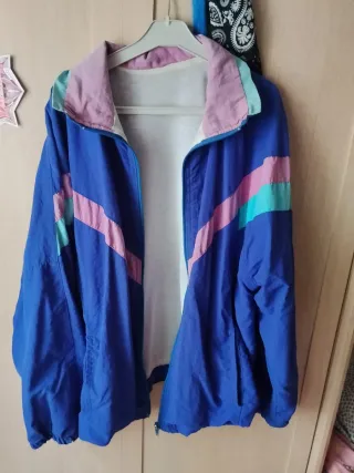 Chaqueta Vintage Azul y Rosa