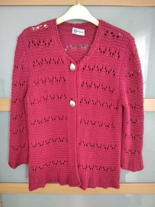 Chaqueta punto fucsia t. 42