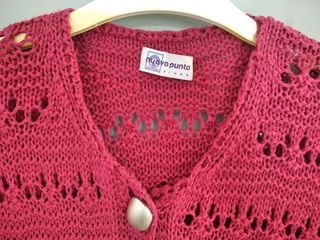 Chaqueta punto fucsia t. 42