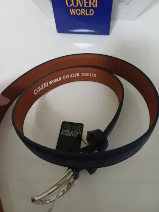 Cintura Coveri World Uomo Blu Argento