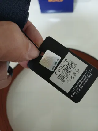 Cintura Coveri World Uomo Blu Argento