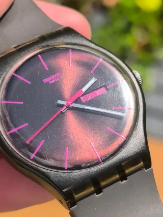 Orologio Swatch Nero/Rosa Uomo