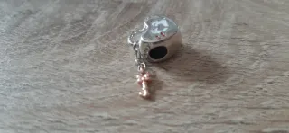 Charm Pandora Disney Corazón mickey y Minnie mouse