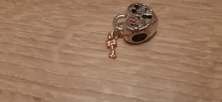 Charm Pandora Disney Corazón mickey y Minnie mouse