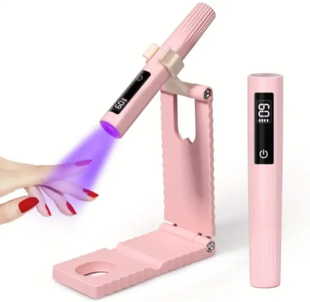 Lámpara UV Uñas Mini Portátil con Soporte