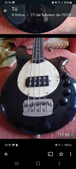 Bajo Musicman Negro
