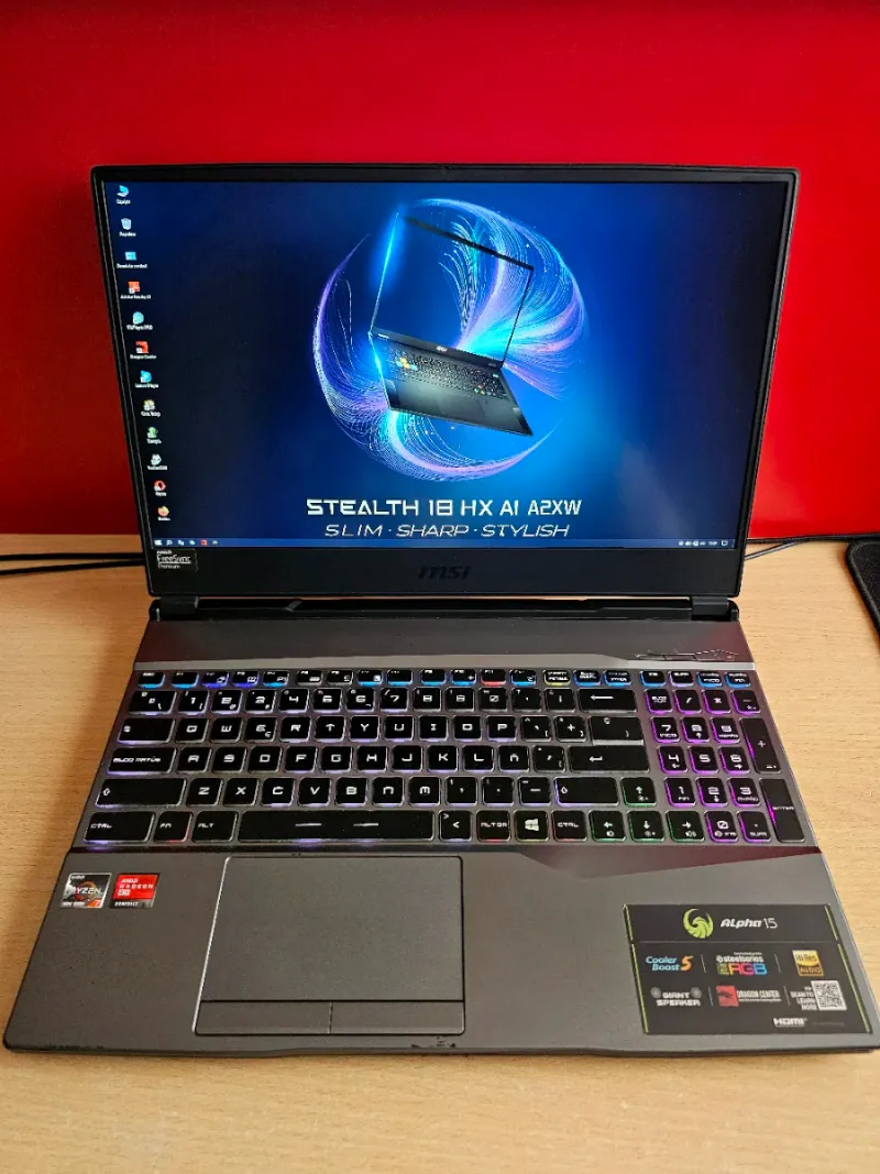 Portátil MSI Alpha 15 Ryzen 7