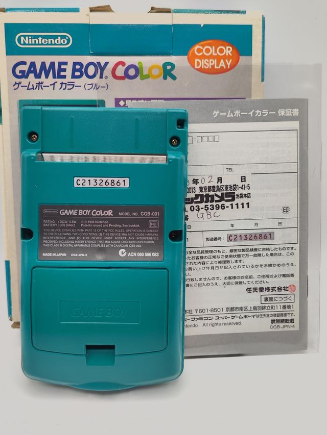 Nintendo Game Boy Color Blue CGB-001