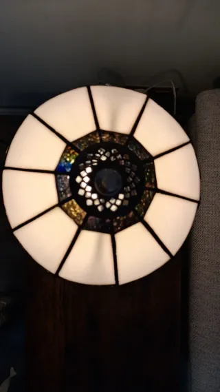 Lámpara Unica minimalista / Tiffany! 20cm diámetro