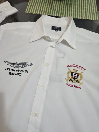 Camisa Hackett Hombre XXL Aston Martin Racing