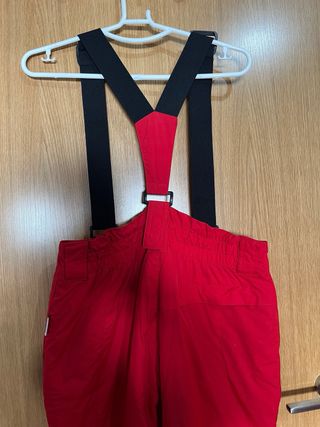 Pantalón de Snowboard Rojo con Tirantes