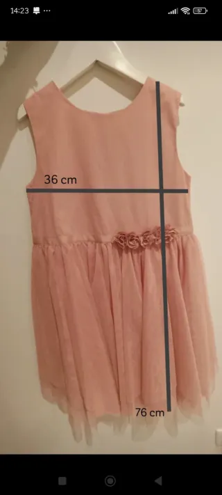 Vestido ceremonia niña talla 12, marca Coconut