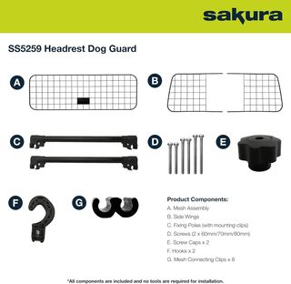 Sakura SS5259 - Barrera Protectora de Coche para P