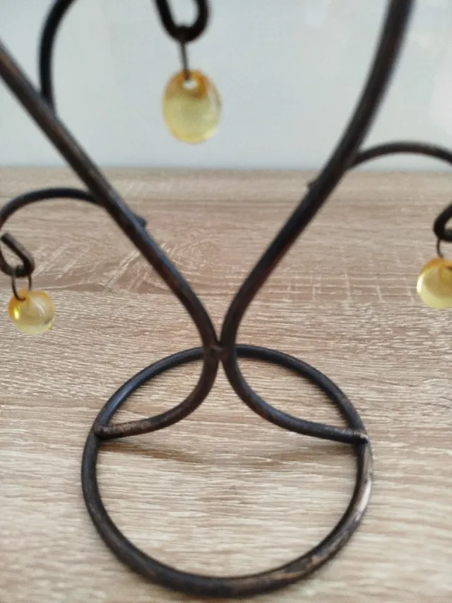 Portavelas doble metal y cristal