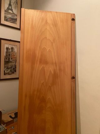 Espejo de pared con marco de madera