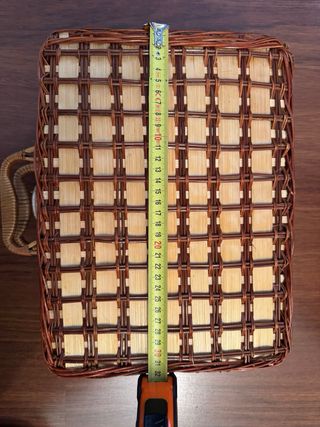 Cesta de picnic de bambú y mimbre