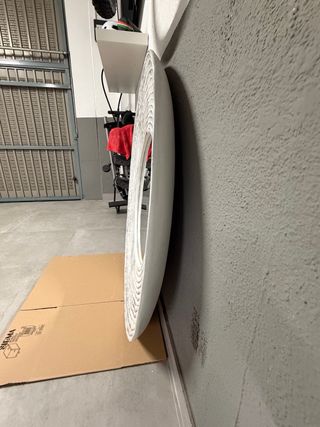 Espejo Redondo Decorativo Madera y Cristal