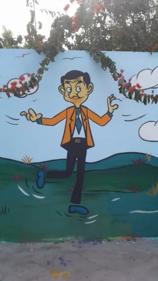 Pintura mural Mario Bros