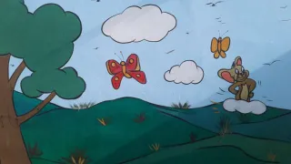 Pintura mural Mario Bros