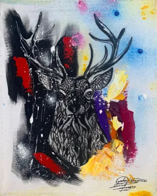 Pintura mural Mario Bros