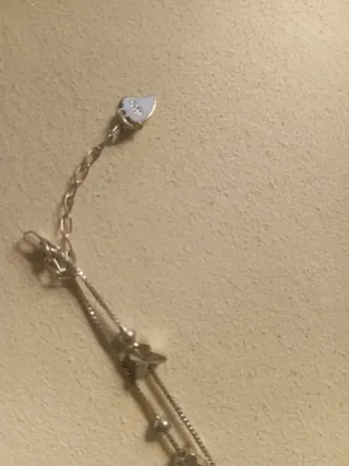 Pulsera de plata  con estrellas