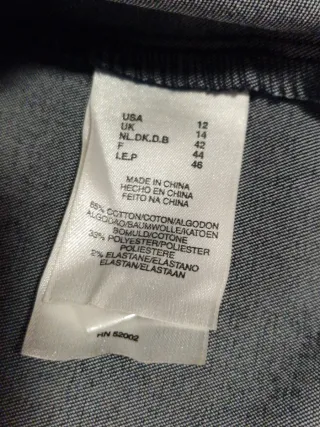 Falda vaquera Liz Claiborne azul