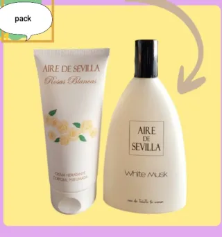 Lote colonia y crema corporal Aire de Sevilla