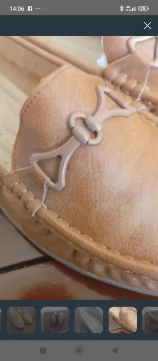 Mocasines Camel con cuña cómodos