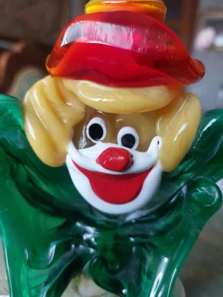 Clown Murano Glass Vintage