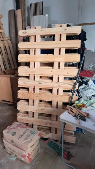Valla de madera rústica para jardín