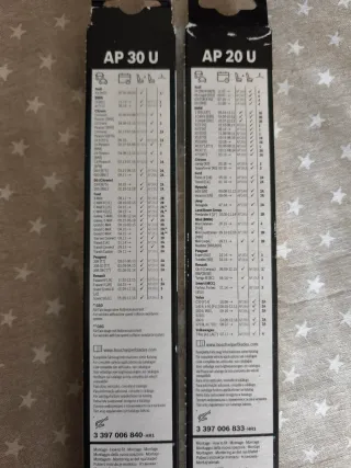 Escobillas Bosch Aerotwin AP 20 U  y 30 U