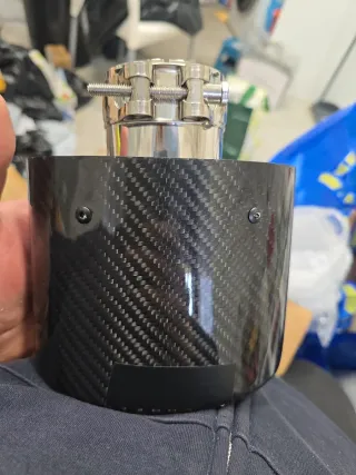 Punta de escape carbono in60 Out90/150