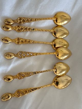 Set 6 Cucchiai Vintage Ottone Anni '50