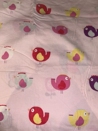 Funda Nórdica Infantil Reversible Pájaros y Flores