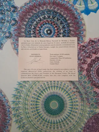 Moneda Plata 10€ Juan Carlos I Proof 2003