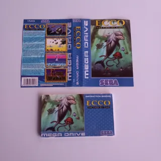 Frontespizio e manuale Mega Drive Ecco 2