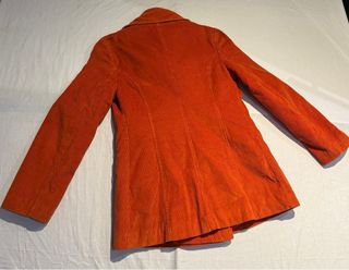 Chaqueta de pana naranja mujer
