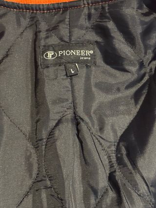 Chaqueta de pana naranja mujer