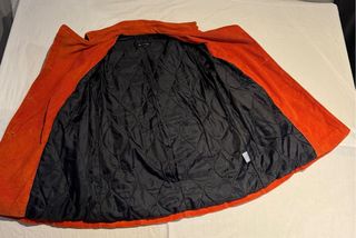 Chaqueta de pana naranja mujer