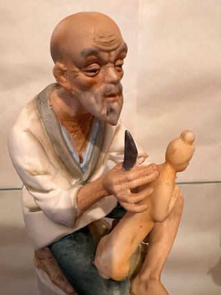 4 Figuras Porcelana Ancianos