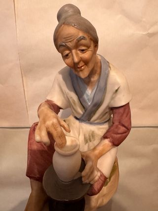 4 Figuras Porcelana Ancianos